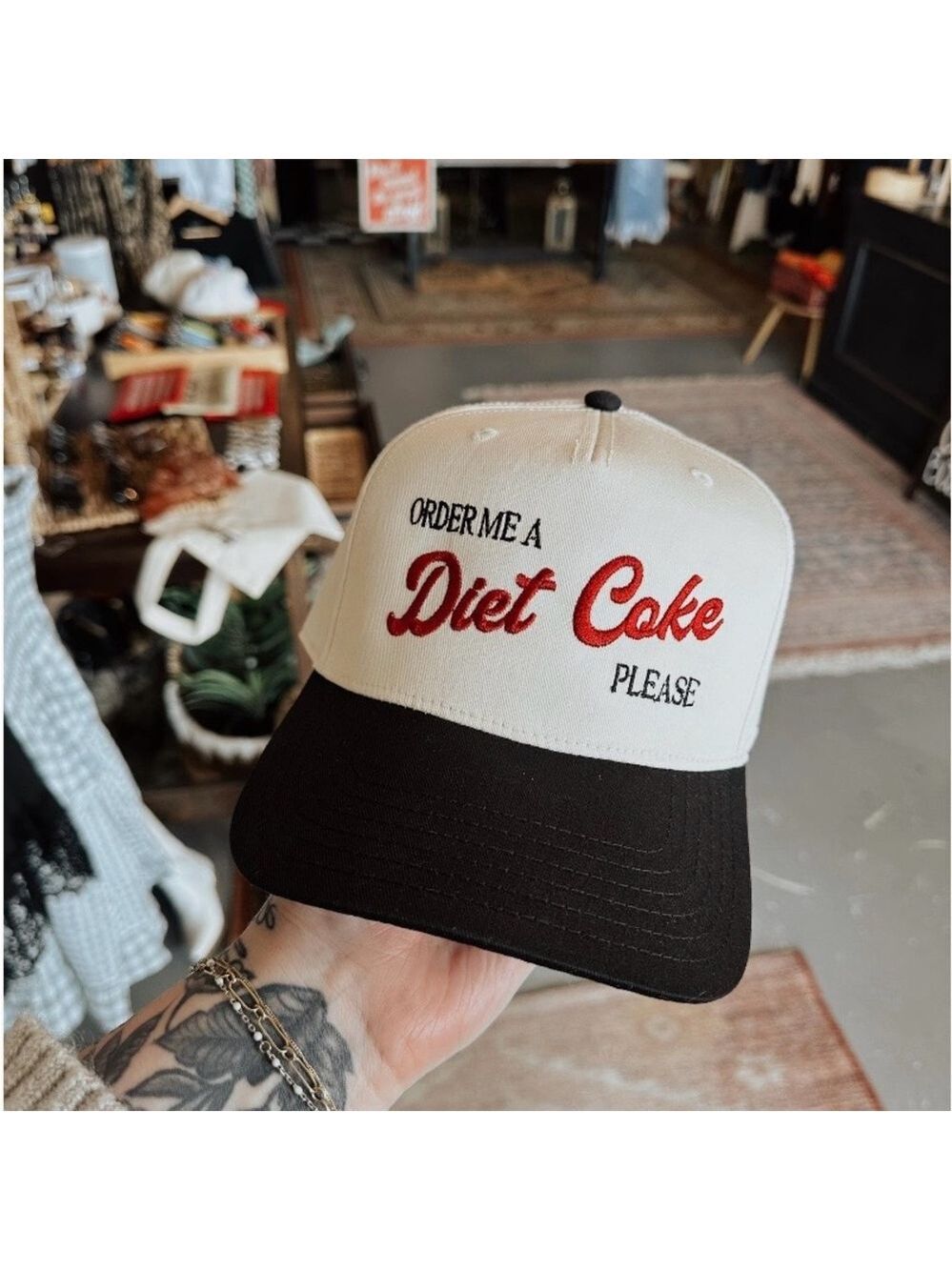 Order me a Diet Coke Please (hand embrodiery)
